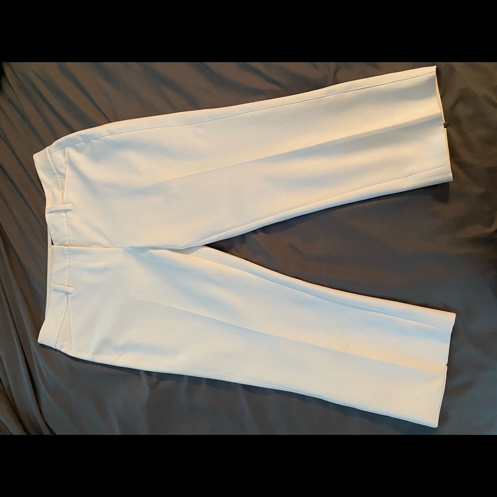 White House Black Market straight leg crop pants